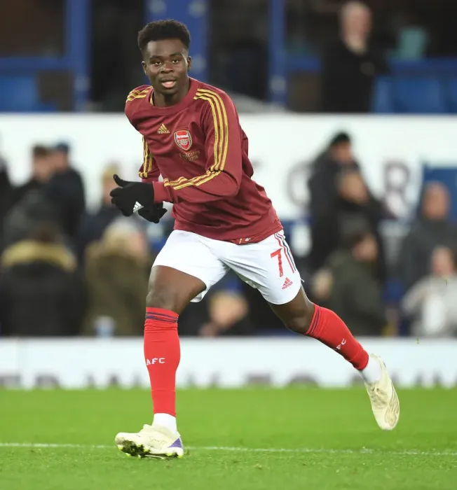 Framed Print : Bukayo Saka: Arsenal Star Readies for Everton Showdown in Premier League 2020-21 Framed Print : Bukayo Saka: Arsenal Star Readies for Everton Showdown in Premier League 2020-21