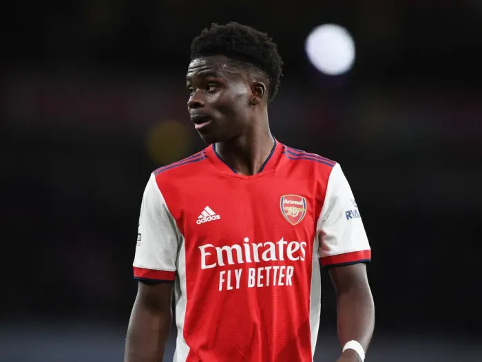 Framed Print : Bukayo Saka: Arsenal vs Leicester City, Premier League 2021-22 - In Action Framed Print : Bukayo Saka: Arsenal vs Leicester City, Premier League 2021-22 - In Action