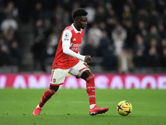 Framed Print : Bukayo Saka Goes Head-to-Head with Tottenham Hotspur in Intense Premier League Showdown Framed Print : Bukayo Saka Goes Head-to-Head with Tottenham Hotspur in Intense Premier League Showdown