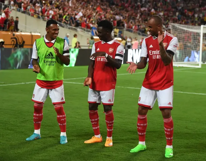 Framed Print : Bukayo Saka Hat-Trick: Arsenal Triumphs over Chelsea in Florida Cup 2022-23