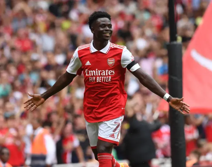 Framed Print : Bukayo Saka Scores Arsenal's Fourth Goal in Emirates Cup 2022 Victory Framed Print : Bukayo Saka Scores Arsenal's Fourth Goal in Emirates Cup 2022 Victory
