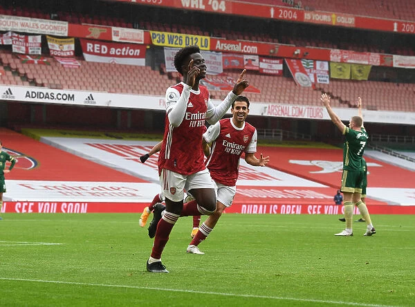 Bukayo Saka Scores First Arsenal Goal in Empty Emirates Stadium (2020-21)