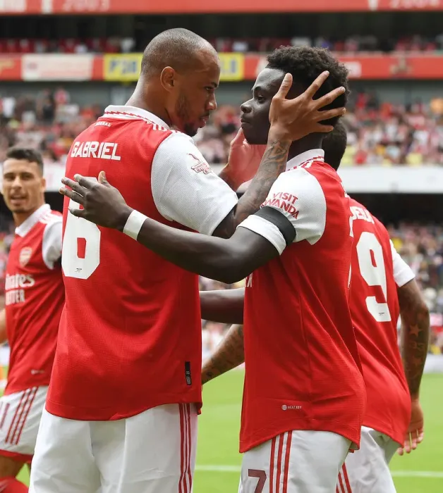 Framed Print : Bukayo Saka Scores First Goal: Arsenal Defeats Sevilla in Emirages Cup