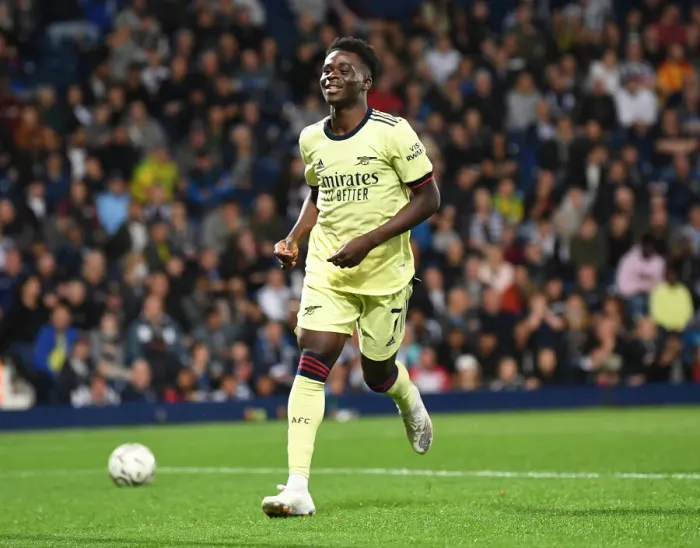 Framed Print : Bukayo Saka Scores His Fourth Goal: Arsenal Secures Carabao Cup Victory Over West Bromwich Albion Framed Print : Bukayo Saka Scores His Fourth Goal: Arsenal Secures Carabao Cup Victory Over West Bromwich Albion