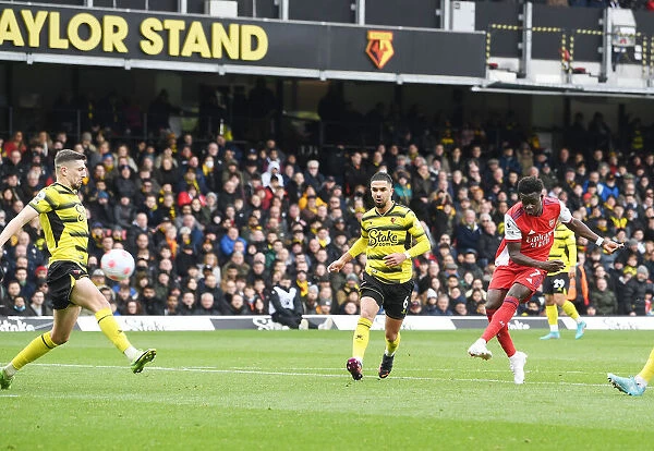 Bukayo Saka Scores the Second: Arsenal Triumphs over Watford in Premier League Clash