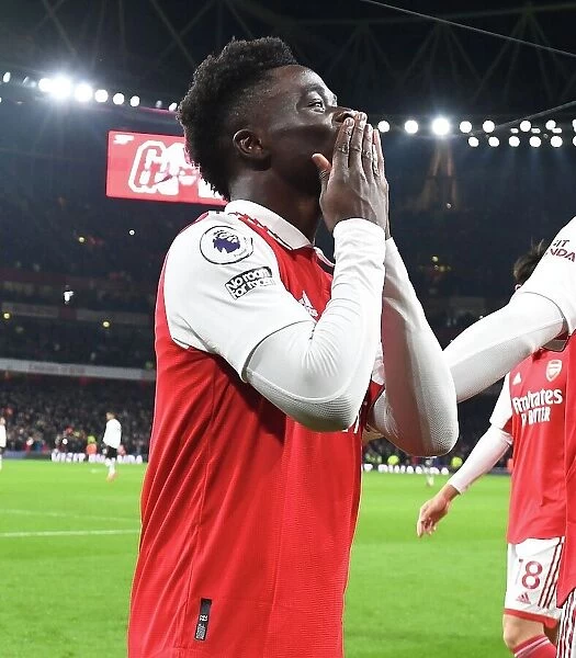 Bukayo Saka Scores His Second: Arsenal's Triumph over Manchester United (Premier League 2022-23)