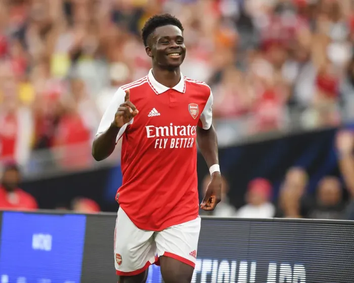 Framed Print : Bukayo Saka Scores His Second Goal: Arsenal Wins Pre-Season Friendly Against Everton Framed Print : Bukayo Saka Scores His Second Goal: Arsenal Wins Pre-Season Friendly Against Everton