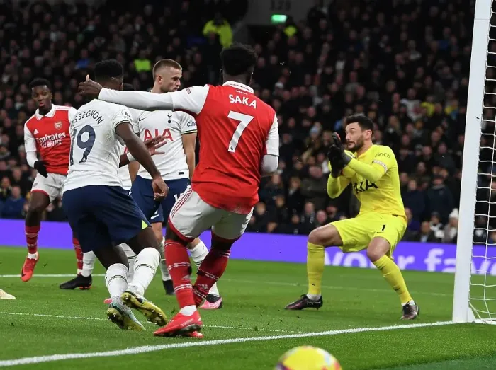 Framed Print : Bukayo Saka Scores Thrilling First Goal: Arsenal Defeats Tottenham in Premier League Showdown (2022-23) Framed Print : Bukayo Saka Scores Thrilling First Goal: Arsenal Defeats Tottenham in Premier League Showdown (2022-23)