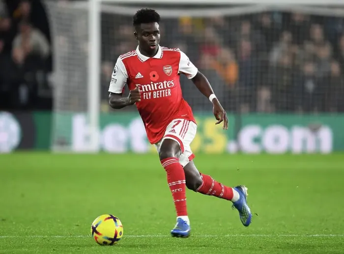 Framed Print : Bukayo Saka Shines: Arsenal vs Wolverhampton Wanderers, Premier League 2022-23