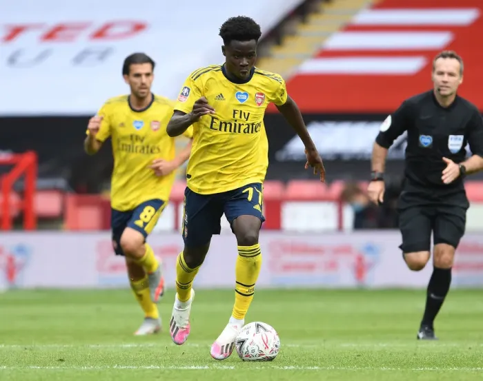 Framed Print : Bukayo Saka Shines: Arsenal's FA Cup Quarterfinal Victory over Sheffield United Framed Print : Bukayo Saka Shines: Arsenal's FA Cup Quarterfinal Victory over Sheffield United