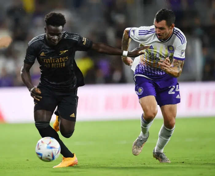 Framed Print : Bukayo Saka Shines: Arsenal's Pre-Season Triumph Over Orlando City SC