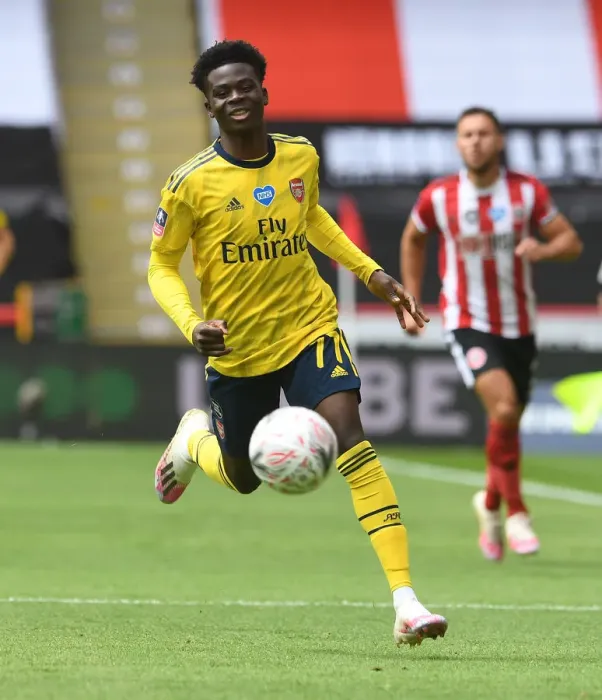 Framed Print : Bukayo Saka Shines: Arsenal's Standout Performance Against Sheffield United in FA Cup Quarterfinal Framed Print : Bukayo Saka Shines: Arsenal's Standout Performance Against Sheffield United in FA Cup Quarterfinal