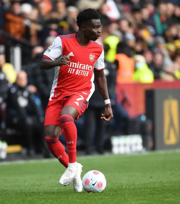 Framed Print : Bukayo Saka Shines: Arsenal's Standout Performance vs. Watford, Premier League 2021-22 Framed Print : Bukayo Saka Shines: Arsenal's Standout Performance vs. Watford, Premier League 2021-22