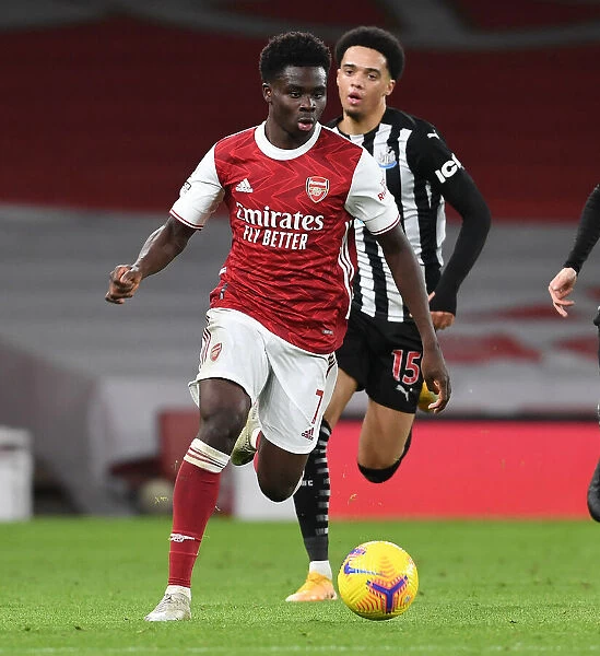 Bukayo Saka Shines in Empty Emirates: Arsenal's Premier League Victory Amidst Coronavirus Restrictions (January 2021)