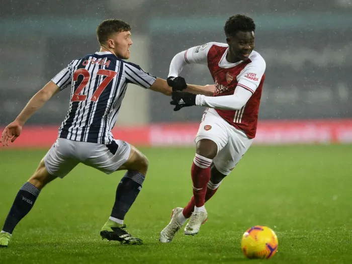 Framed Print : Bukayo Saka vs. Dara O'Shea: Clash at The Hawthorns - Arsenal vs. West Bromwich Albion, Premier League 2020-21 Framed Print : Bukayo Saka vs. Dara O'Shea: Clash at The Hawthorns - Arsenal vs. West Bromwich Albion, Premier League 2020-21