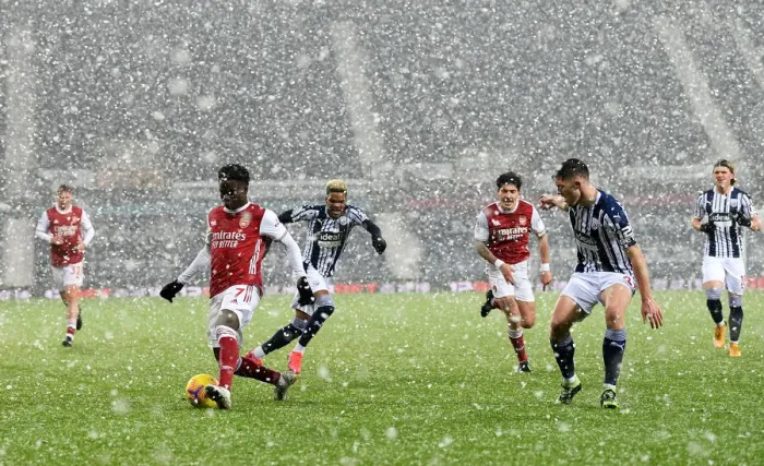 Framed Print : Bukayo Saka vs. Dara O'Shea: Intense Battle at The Hawthorns - Arsenal vs. West Bromwich Albion, Premier League 2020-21 Framed Print : Bukayo Saka vs. Dara O'Shea: Intense Battle at The Hawthorns - Arsenal vs. West Bromwich Albion, Premier League 2020-21