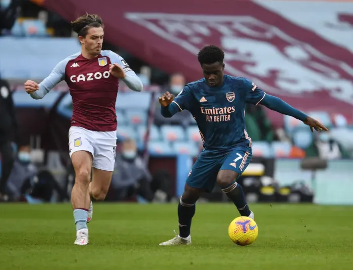 Framed Print : Bukayo Saka vs Jack Grealish: A Battle of Skills at Empty Villa Park - Arsenal vs Aston Villa, Premier League 2021 Framed Print : Bukayo Saka vs Jack Grealish: A Battle of Skills at Empty Villa Park - Arsenal vs Aston Villa, Premier League 2021