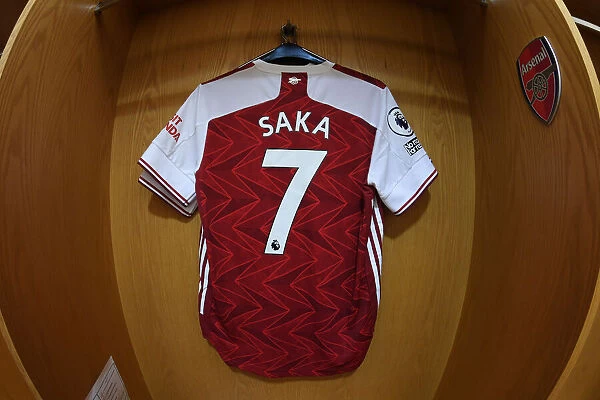 Bukayo Saka's Empty Arsenal Changing Room: Arsenal vs. Brighton & Hove Albion, 2021 Premier League