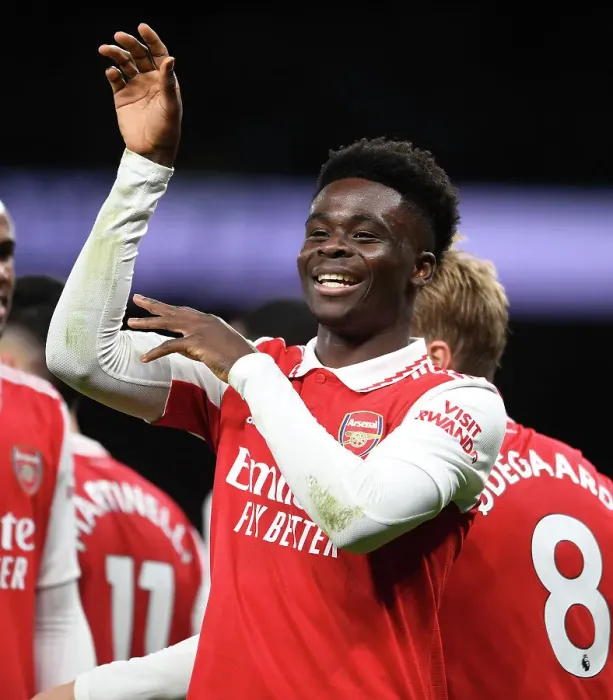 Framed Print : Bukayo Saka's Brace: Arsenal's Victory Over Tottenham Hotspur in the 2022-23 Premier League Framed Print : Bukayo Saka's Brace: Arsenal's Victory Over Tottenham Hotspur in the 2022-23 Premier League