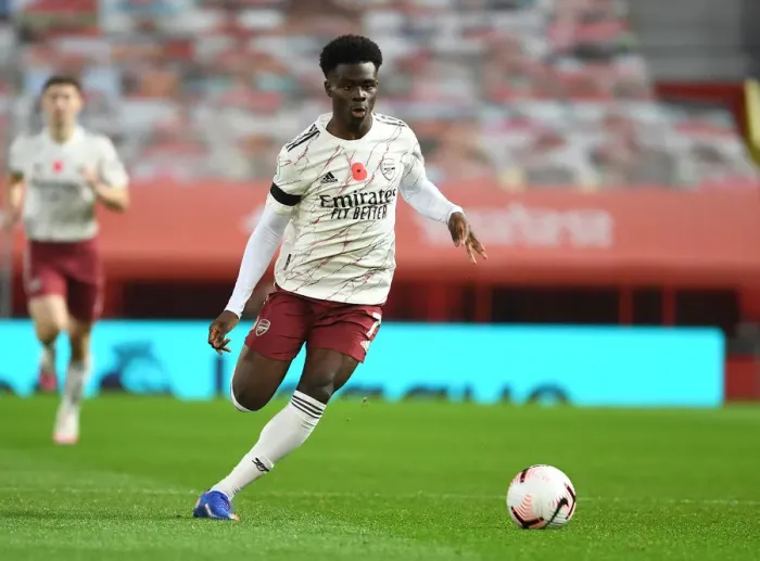 Framed Print : Bukayo Saka's Breakout Performance: Arsenal at Manchester United, 2020-21 Premier League (Behind Closed Doors) Framed Print : Bukayo Saka's Breakout Performance: Arsenal at Manchester United, 2020-21 Premier League (Behind Closed Doors)