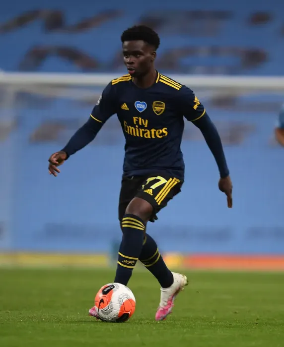 Framed Print : Bukayo Saka's Breakthrough Performance: Manchester City vs. Arsenal, Premier League 2019-2020