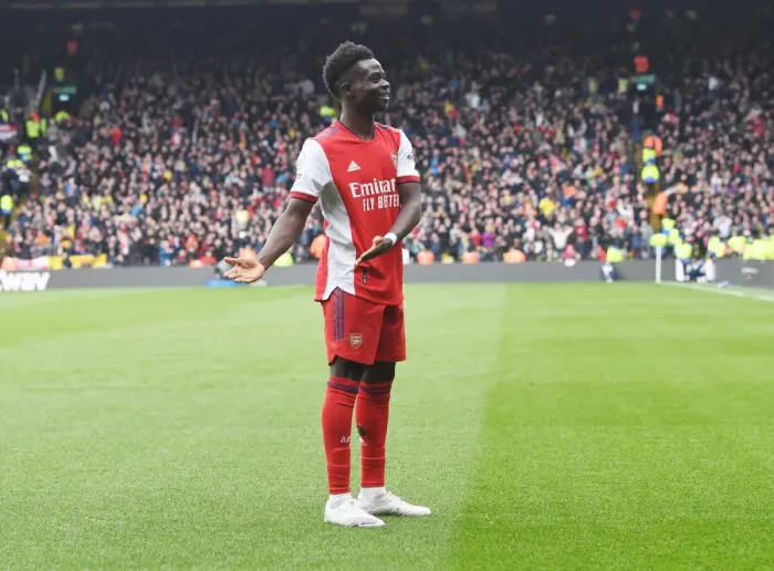 Framed Print : Bukayo Saka's Brilliant Goal: Arsenal Clinch Victory Over Watford (2021-22) Framed Print : Bukayo Saka's Brilliant Goal: Arsenal Clinch Victory Over Watford (2021-22)