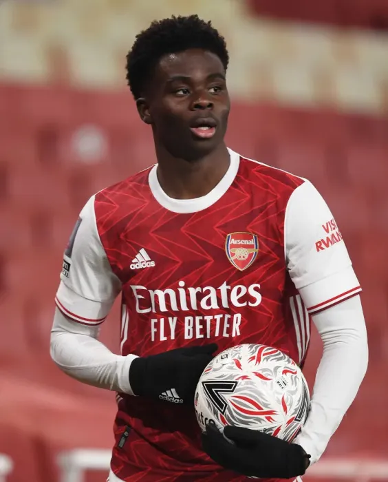 Framed Print : Bukayo Saka's Brilliant Performance: Arsenal Overpowers Newcastle United in FA Cup Clash (2020-21)