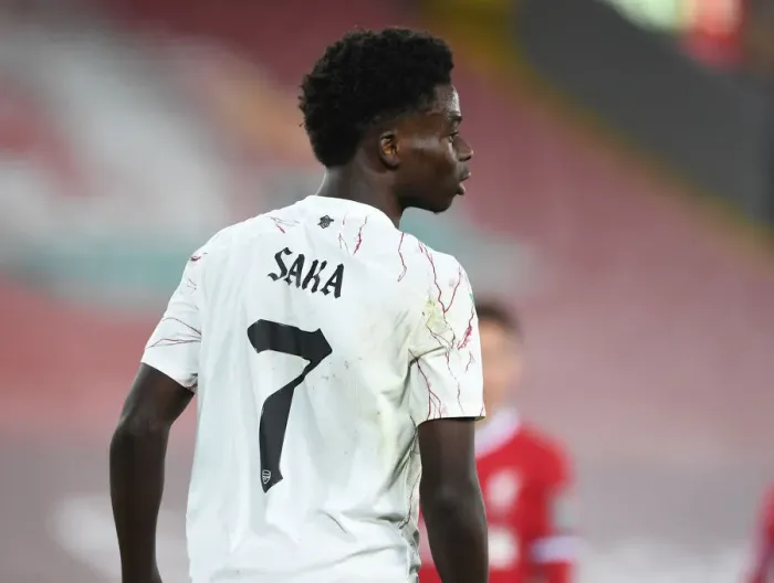 Framed Print : Bukayo Saka's Brilliant Performance: Arsenal Stuns Liverpool in Empty Anfield (Carabao Cup 2020-21) Framed Print : Bukayo Saka's Brilliant Performance: Arsenal Stuns Liverpool in Empty Anfield (Carabao Cup 2020-21)