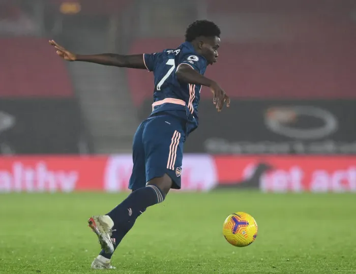 Framed Print : Bukayo Saka's Brilliant Performance at Empty St. Mary's: Arsenal's Standout Player in the Southampton Clash (2020-21 Premier League) Framed Print : Bukayo Saka's Brilliant Performance at Empty St. Mary's: Arsenal's Standout Player in the Southampton Clash (2020-21 Premier League)