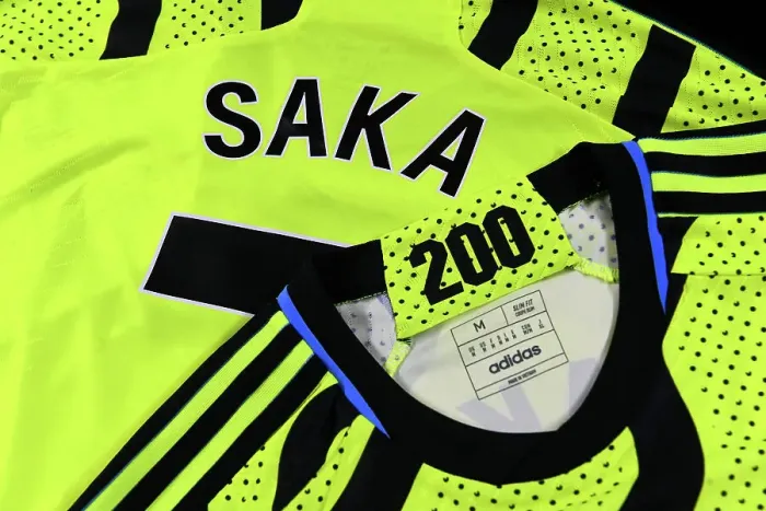 Framed Print : Bukayo Saka's Milestone 200th Arsenal Appearance Shirt: Luton Town vs Arsenal (2023-24) Framed Print : Bukayo Saka's Milestone 200th Arsenal Appearance Shirt: Luton Town vs Arsenal (2023-24)