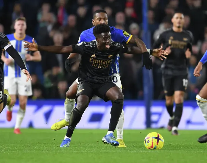 Framed Print : Bukayo Saka's Star Performance: Arsenal Triumphs Over Brighton & Hove Albion, Premier League 2022-23 Framed Print : Bukayo Saka's Star Performance: Arsenal Triumphs Over Brighton & Hove Albion, Premier League 2022-23