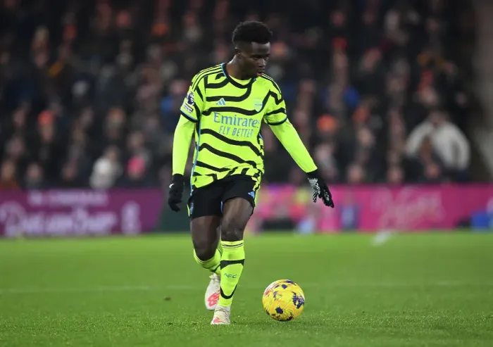 Framed Print : Bukayo Saka's Star Performance: Arsenal's Triumph over Luton Town in the Premier League 2023-24