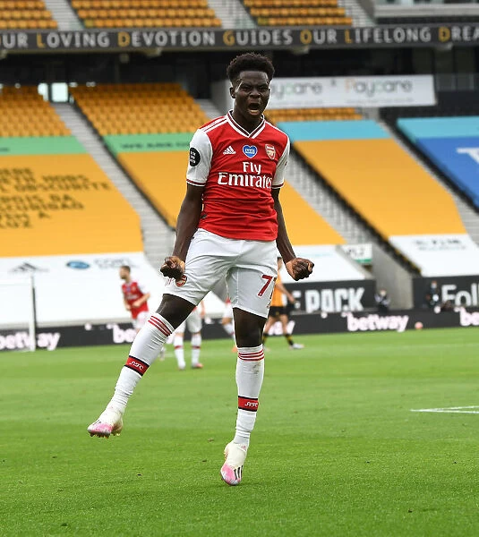 Bukayo Saka's Thrilling Goal: Arsenal's Victory over Wolverhampton Wanderers (2019-20)