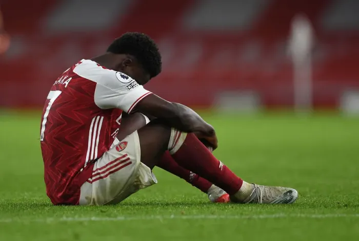 Framed Print : Bukayo Saka's Triumph: Arsenal's Victory Over Burnley