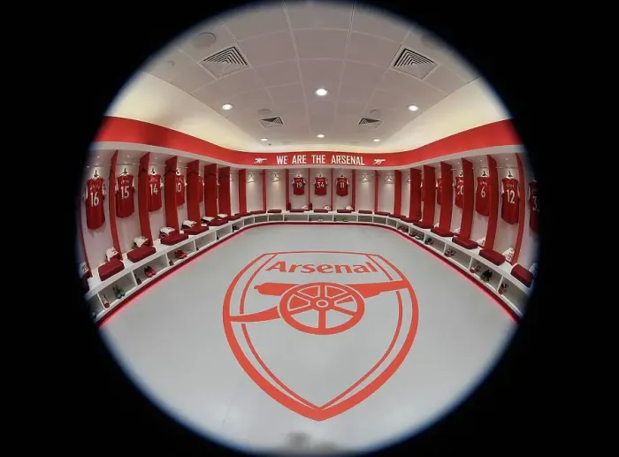 Framed Print : The Calm Before the Storm: Arsenal Changing Room, Premier League 2022-23 (Arsenal vs. Everton) Framed Print : The Calm Before the Storm: Arsenal Changing Room, Premier League 2022-23 (Arsenal vs. Everton)