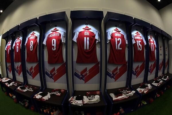 The Calm Before the Storm: Arsenal vs. Chelsea - Arsenal's Changing Room, Beijing 2017