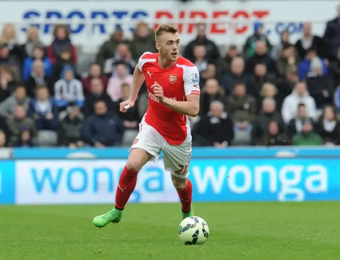 Framed Print : Calum Chambers: In Action for Arsenal Against Newcastle United, Premier League 2014 / 15 Framed Print : Calum Chambers: In Action for Arsenal Against Newcastle United, Premier League 2014 / 15