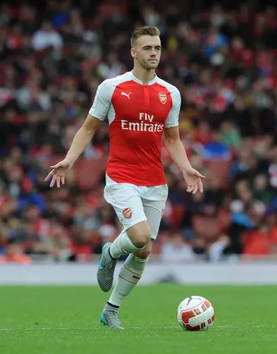 Framed Print : Calum Chambers in Action: Arsenal vs. VfL Wolfsburg at Emirates Cup 2015 / 16