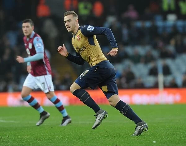 Calum Chambers in Action: Arsenal vs. Aston Villa, Premier League 2015-16