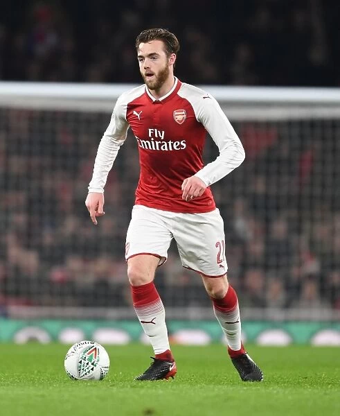 Calum Chambers in Action: Arsenal vs. West Ham United - Carabao Cup Quarterfinal