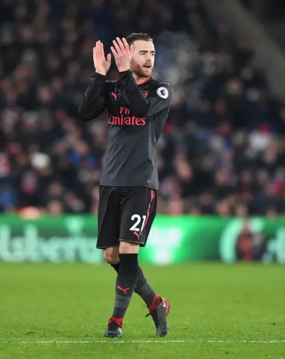 Framed Print : Calum Chambers in Action: Arsenal vs. Crystal Palace, Premier League (2017-18)
