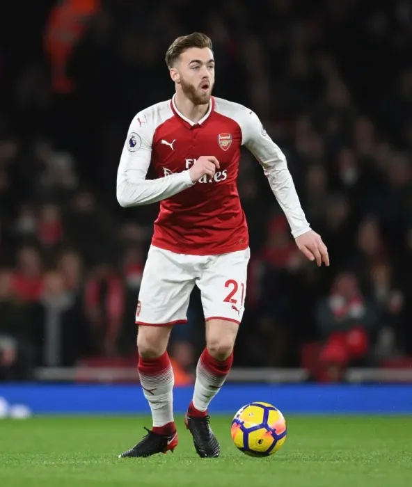 Framed Print : Calum Chambers in Action: Arsenal vs. Chelsea, Premier League 2017-18