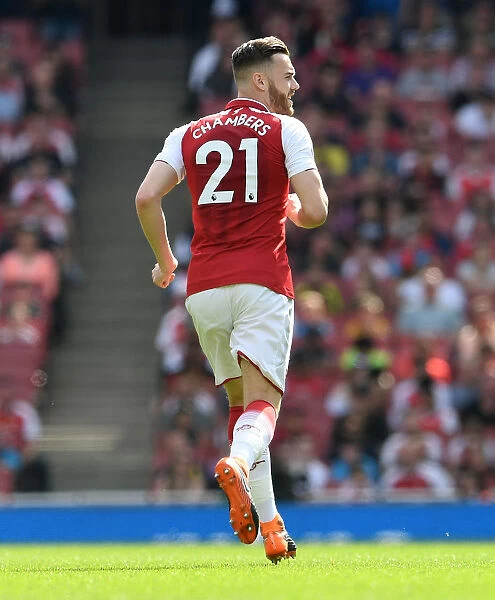 Calum Chambers in Action: Arsenal vs. West Ham United, Premier League 2017-18
