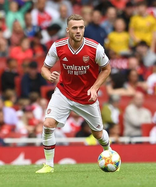 Calum Chambers in Action: Arsenal vs. Olympique Lyonnais at Emirates Cup 2019