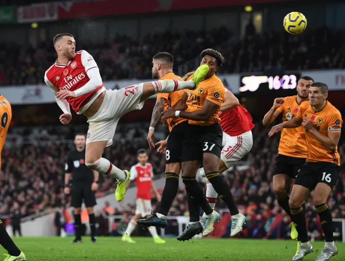 Framed Print : Calum Chambers in Action: Arsenal vs. Wolverhampton Wanderers, Premier League 2019-20 Framed Print : Calum Chambers in Action: Arsenal vs. Wolverhampton Wanderers, Premier League 2019-20