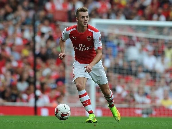 Calum Chambers in Action: Arsenal vs Benfica, Emirates Cup 2014