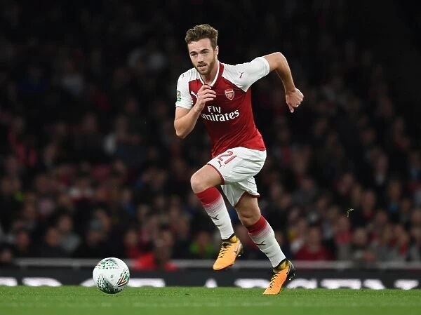 Calum Chambers in Action: Arsenal vs Doncaster Rovers, Carabao Cup 2017-18