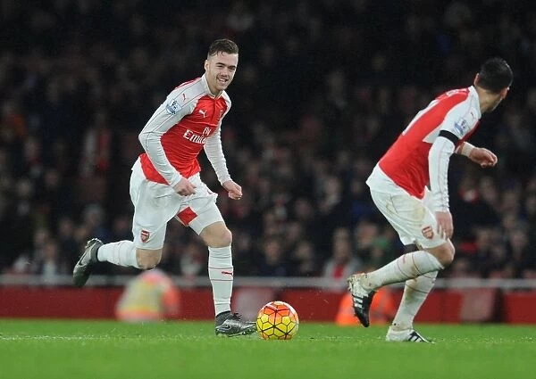 Calum Chambers in Action: Arsenal vs Newcastle United, Premier League 2015-16