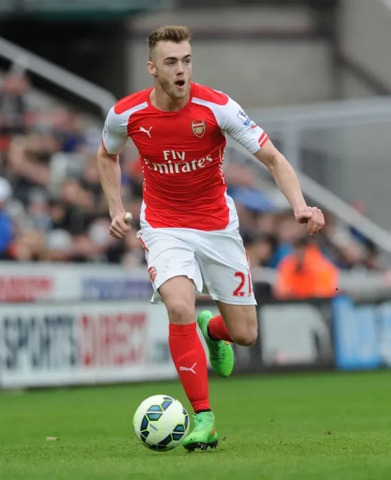 Framed Print : Calum Chambers in Action: Arsenal vs Newcastle United, Premier League 2014-2015