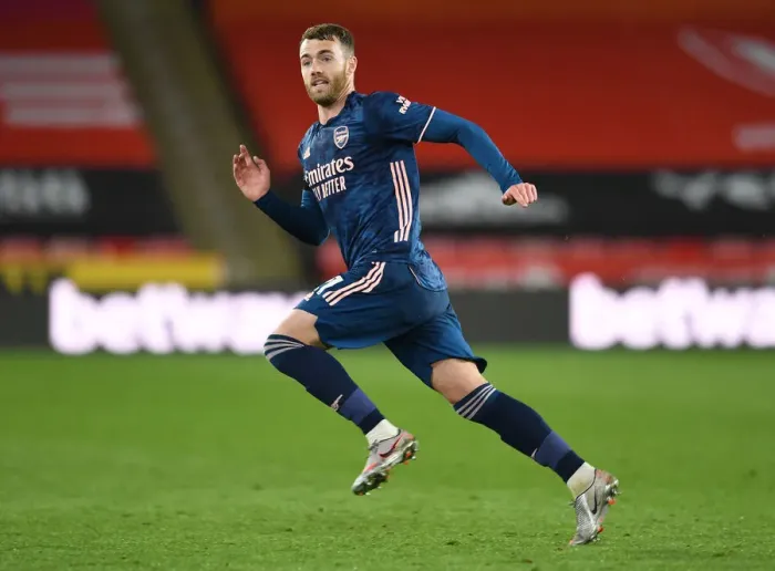 Framed Print : Calum Chambers in Action: Arsenal vs Sheffield United, Premier League 2020-21 Framed Print : Calum Chambers in Action: Arsenal vs Sheffield United, Premier League 2020-21